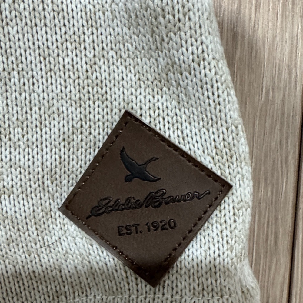 Eddie Bauer Light Grey/Beige Jacket Size Medium - Picture 6 of 8